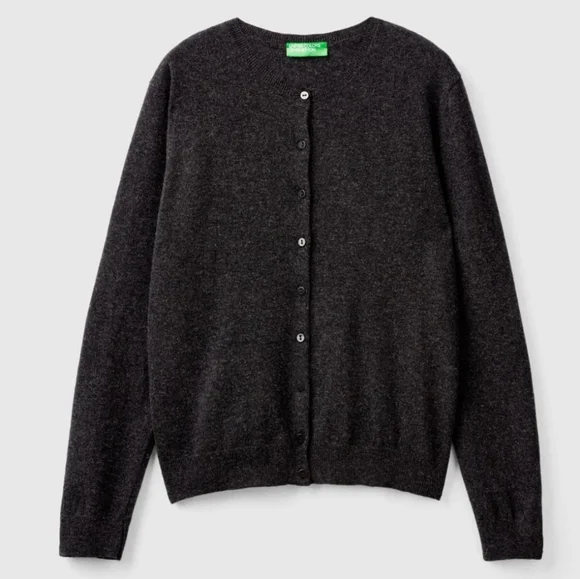 Vintage charcoal gray cardigan - Picture 3 of 7